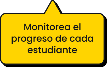 Monitorea el progreso de cada estudiante
